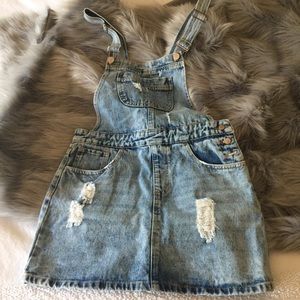 Forever 21 Jean Skirt Overalls
